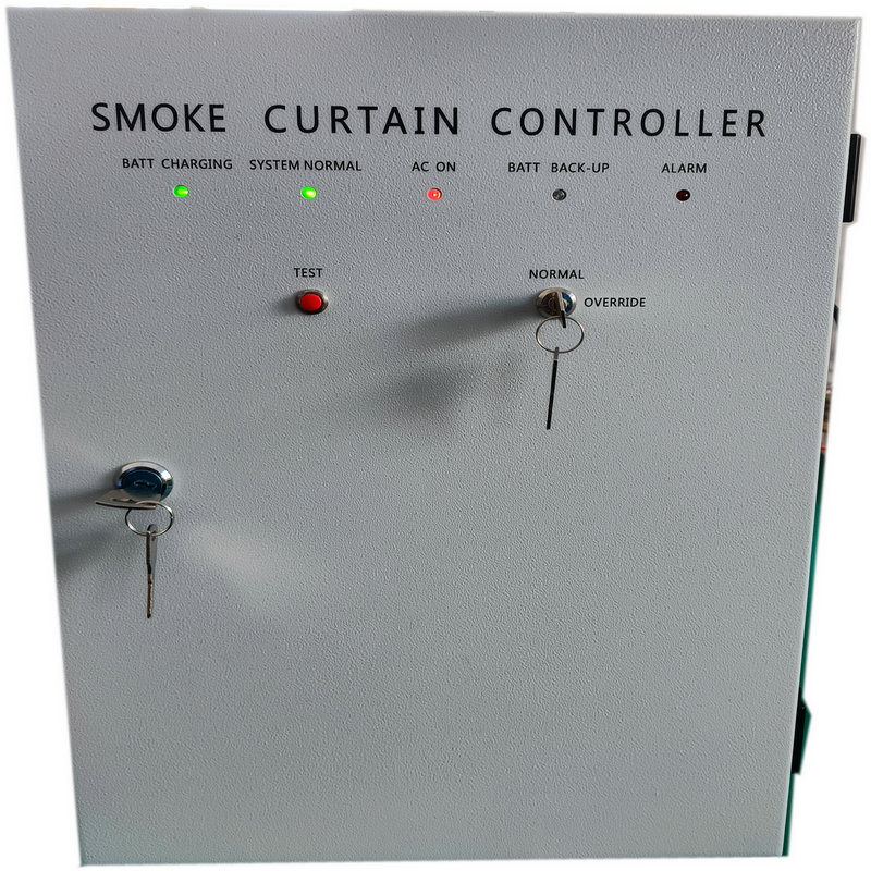 Smoke curtain motor panel